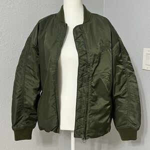 Scotch & Soda Olive Green Bomber Jacket